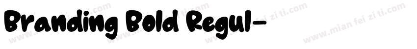 Branding Bold Regul字体转换
